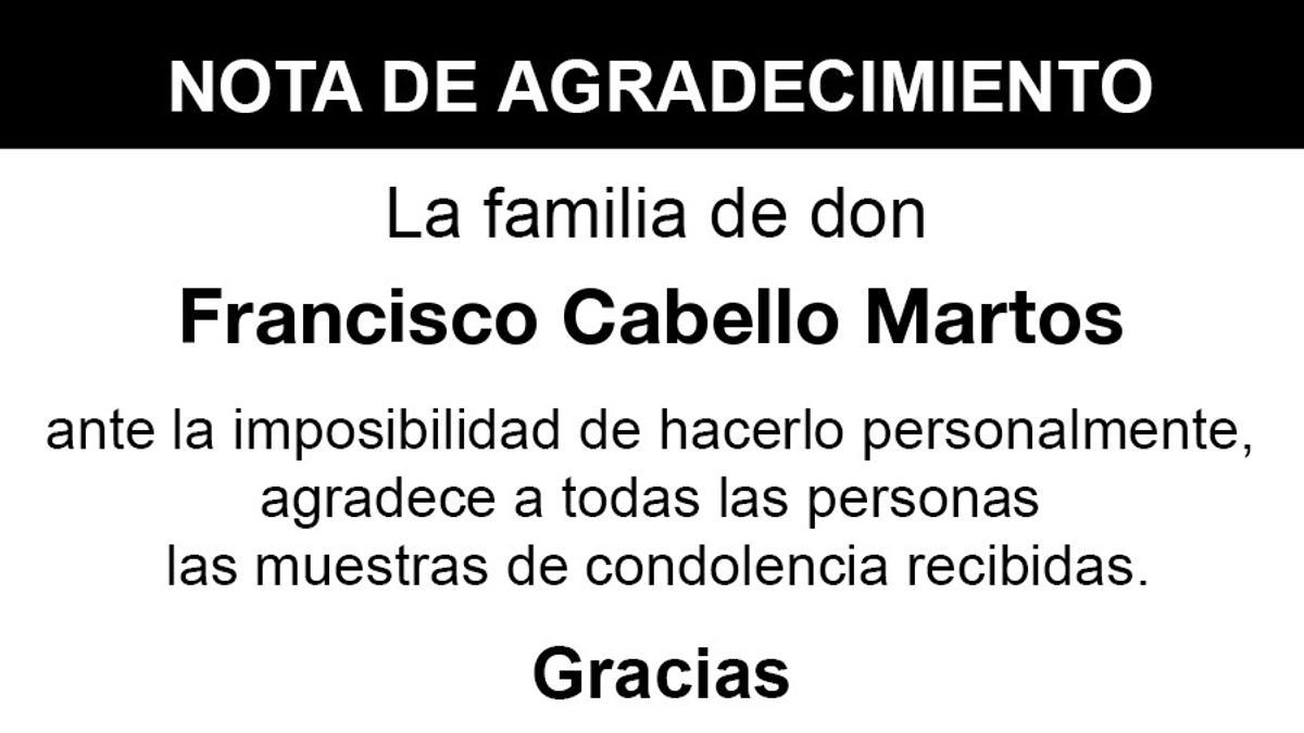 Nota Francisco Cabello Martos