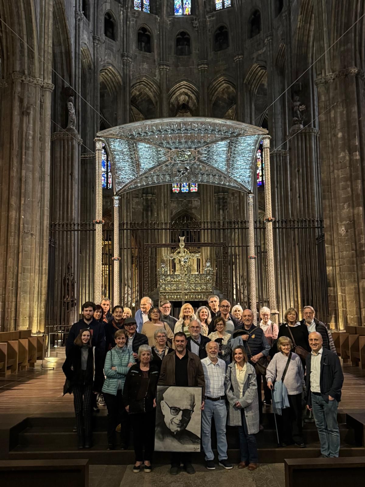 Homenatge a Bartomeu Barceló a les escales de la Catedral de Girona