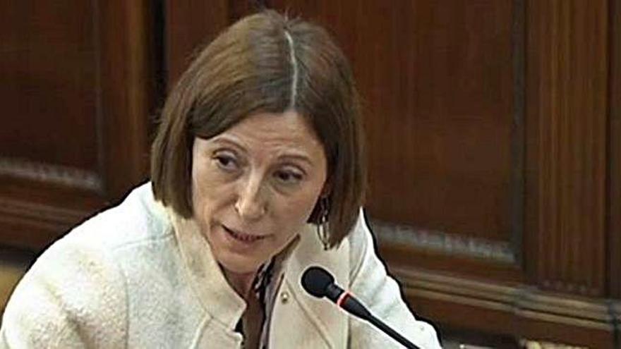 Carme Forcadell, en ple judici pel procés independentista, en una foto d&#039;arxiu.