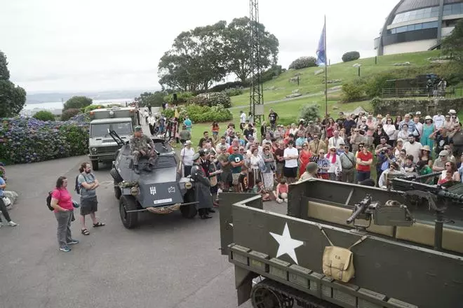 Recreación histórica en el monte de San Pedro de la Segunda Guerra Mundial