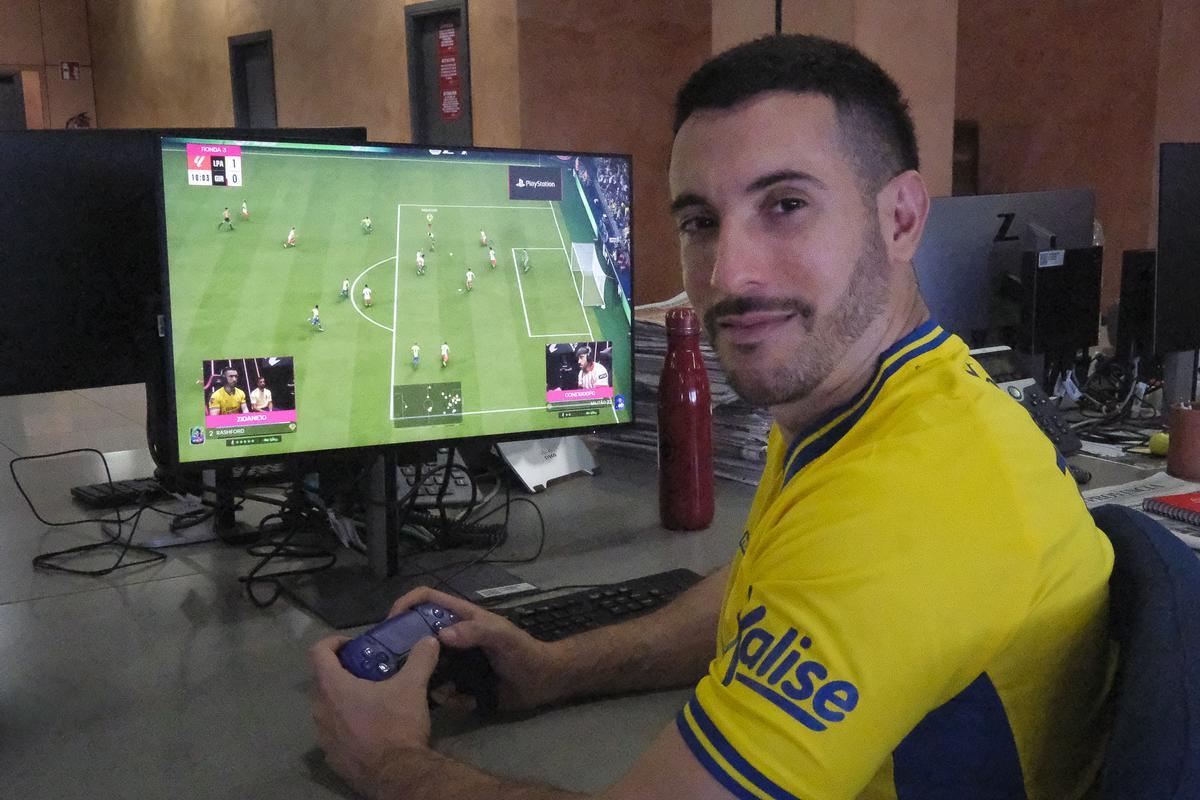 Zidane 10, jugador de e-sports de la UD Las Palmas.