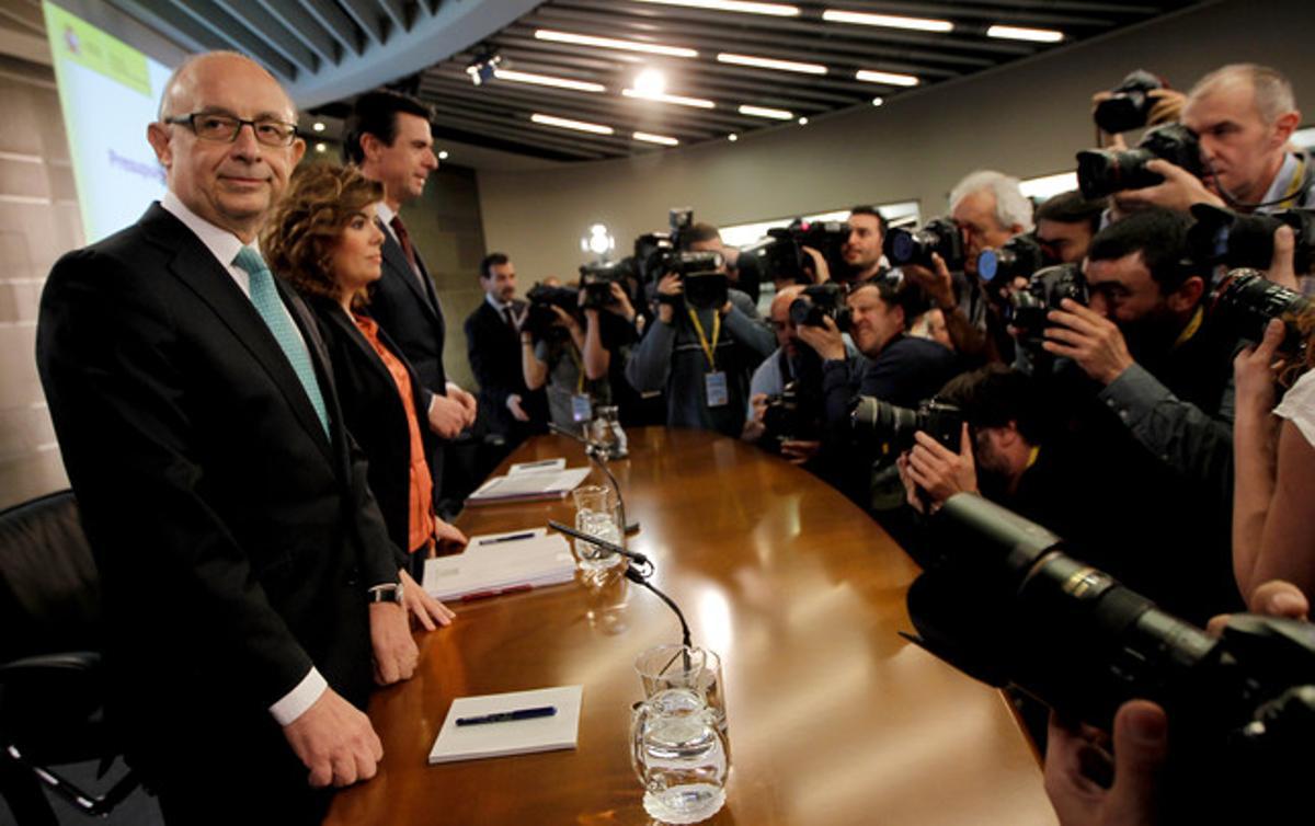 El president del Govern, Mariano Rajoy, dijous passat a Lleida.