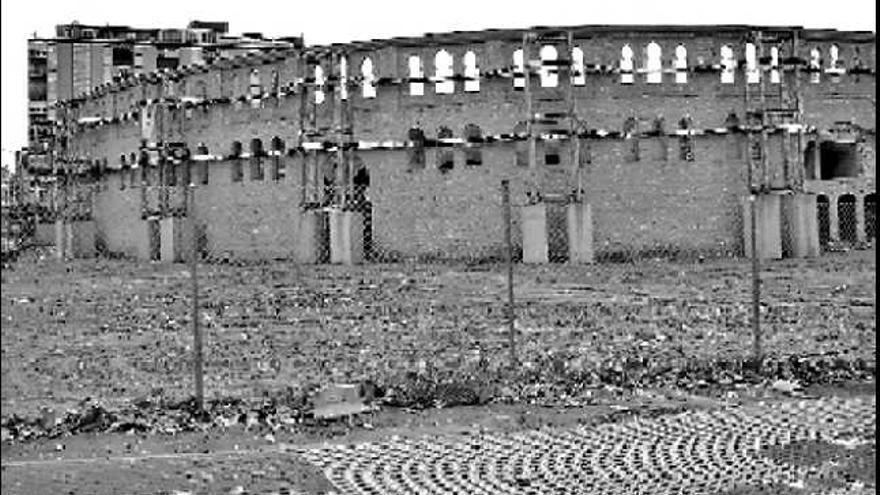 Zona en la que estaban los corrales pertenecientes a la plaza de toros de Villena