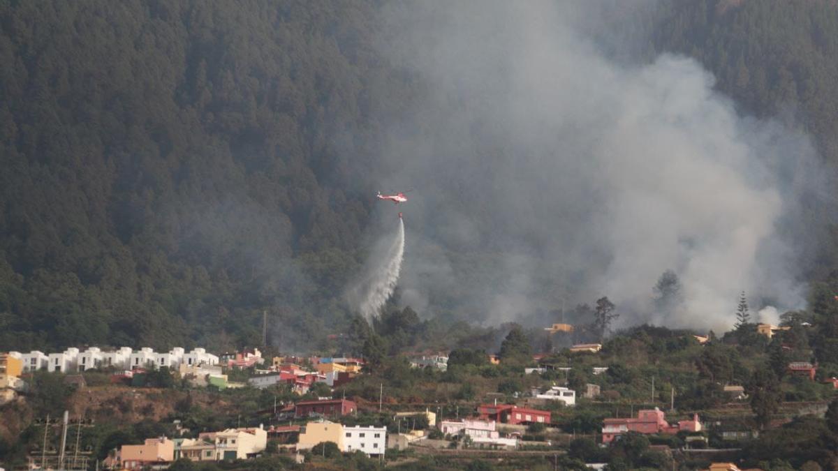Incendio en La Orotava.