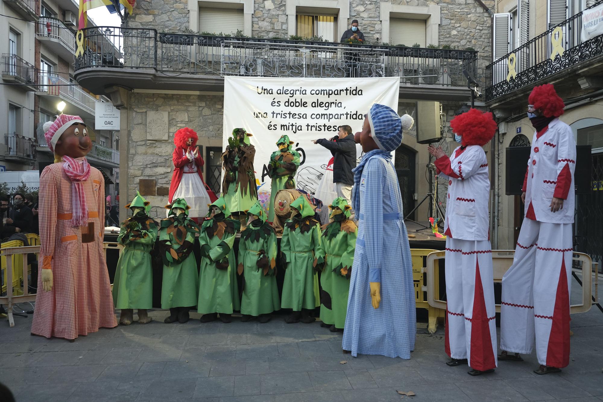 Festa del tió a Sant Vicenç