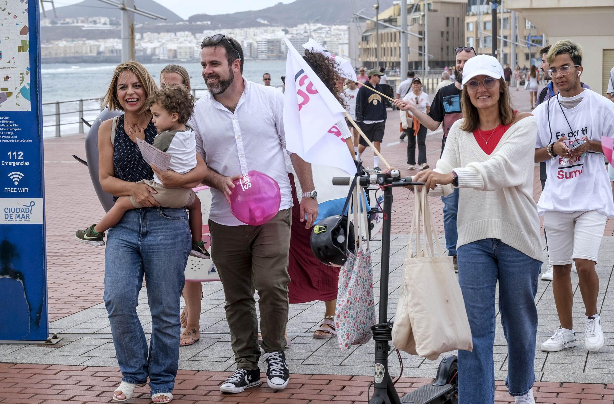 Cierre de campaña de los candidatos de Sumar por la provincia de Las Palmas