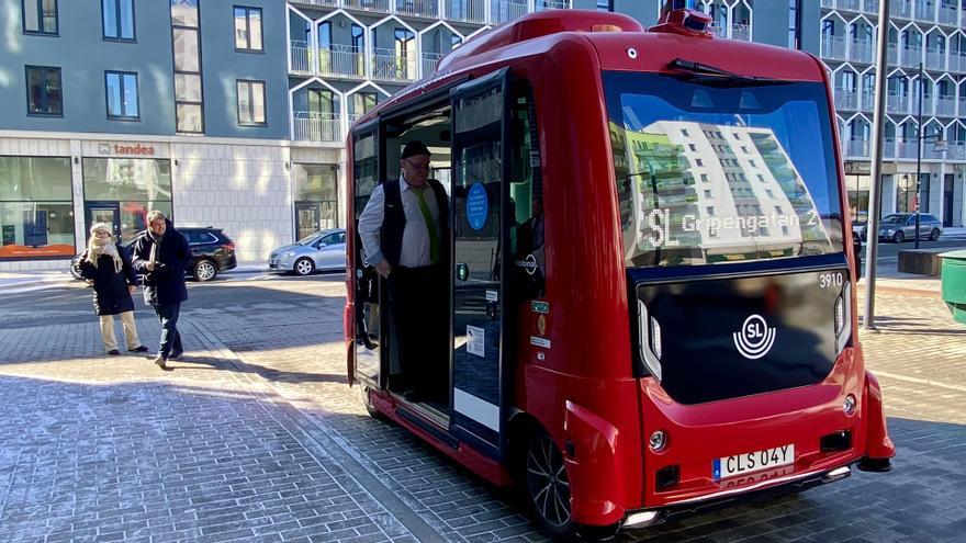 autobús autónomo Estocolmo