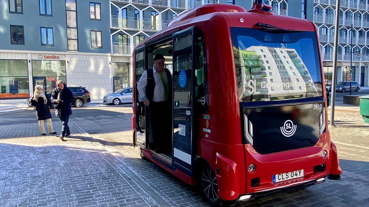 autobús autónomo Estocolmo