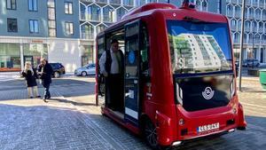 El autobús autónomo de Järfälla, a 20 kilómetros de Estocolmo