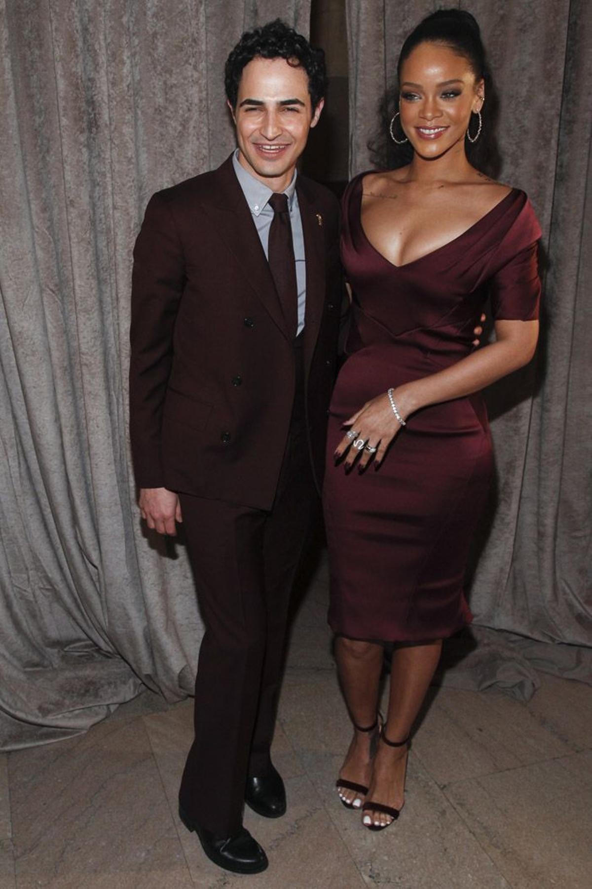 Riahanna y Zac Posen en la MBFWNY 2015