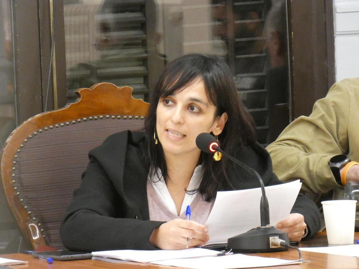 Sílvia Orriols durant el ple