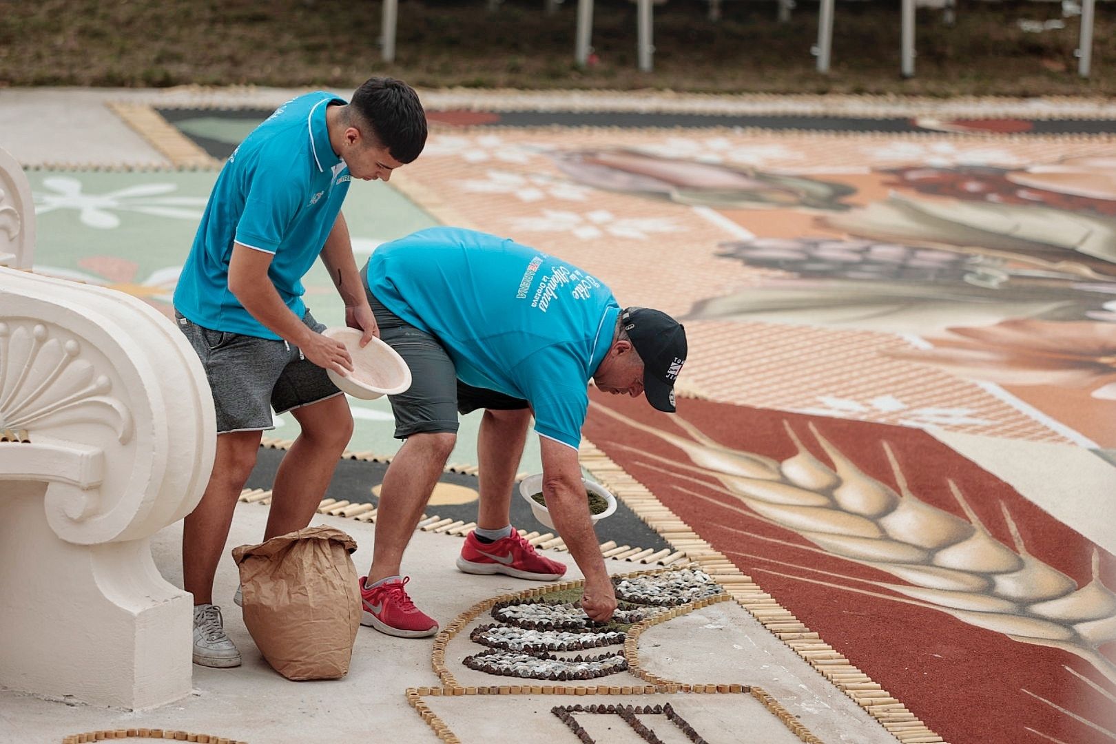 Gran alfombra de tierras del Teide en La Orotava