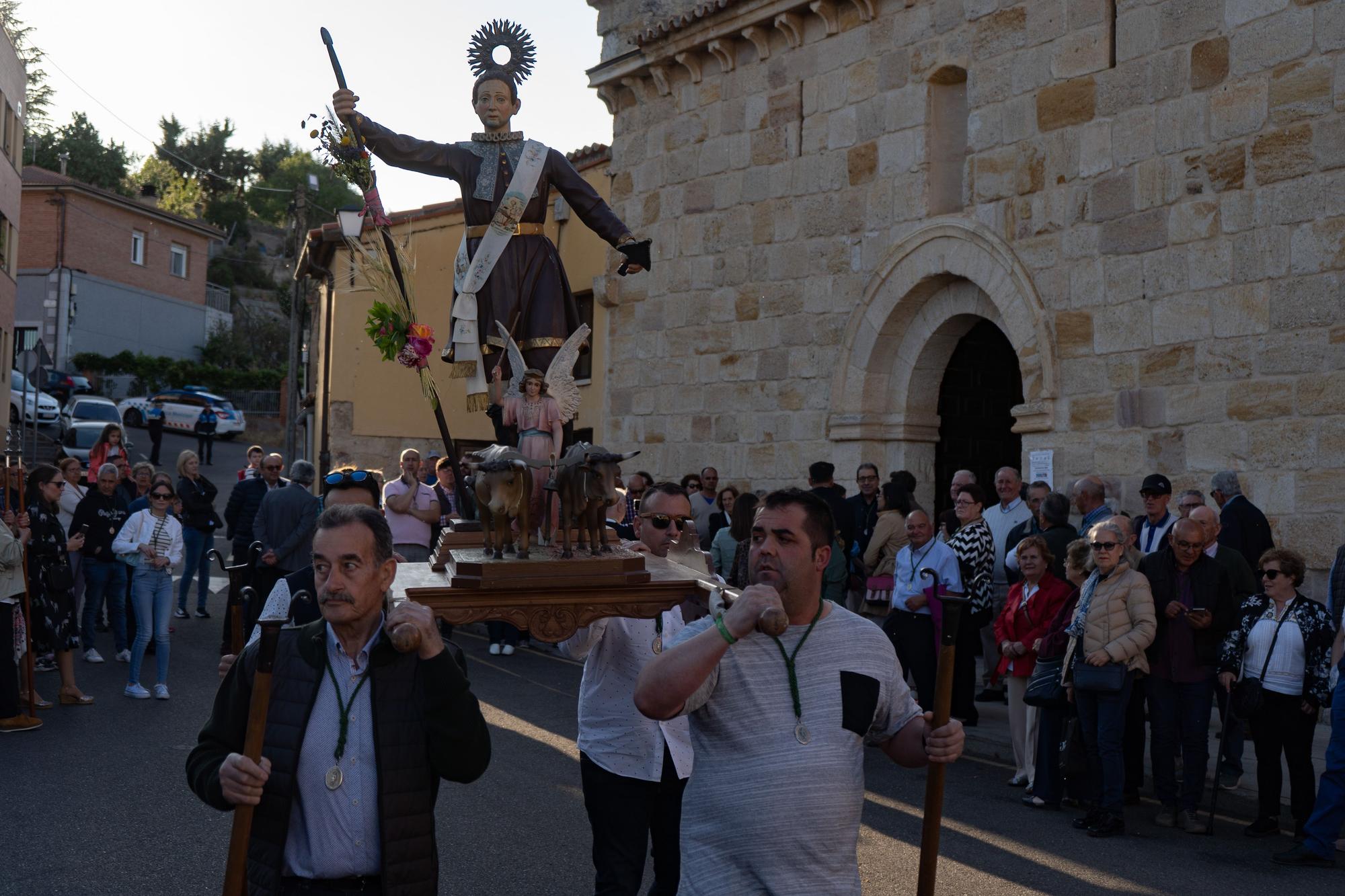 Procesión de San Isidro Labrador en Zamora capital