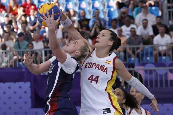 Baloncesto 3x3 en los Juegos Olímpicos: España - Estados Unidos, en imágenes