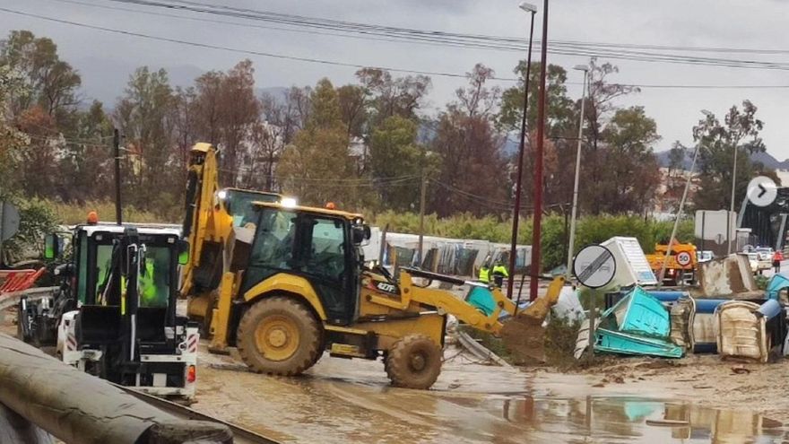 Cártama trabaja para desbloquear la conexión con Málaga por la A-7057.