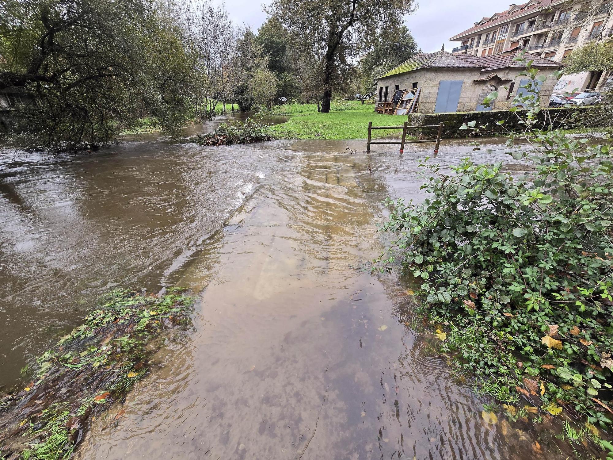 Desbordamiento del río Miñor en Gondomar