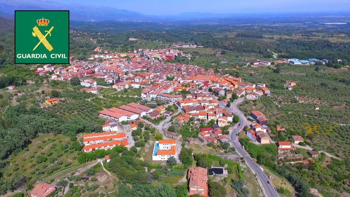La Guardia Civil realiza la investigación por lo sucedido en Villanueva de la Vera.