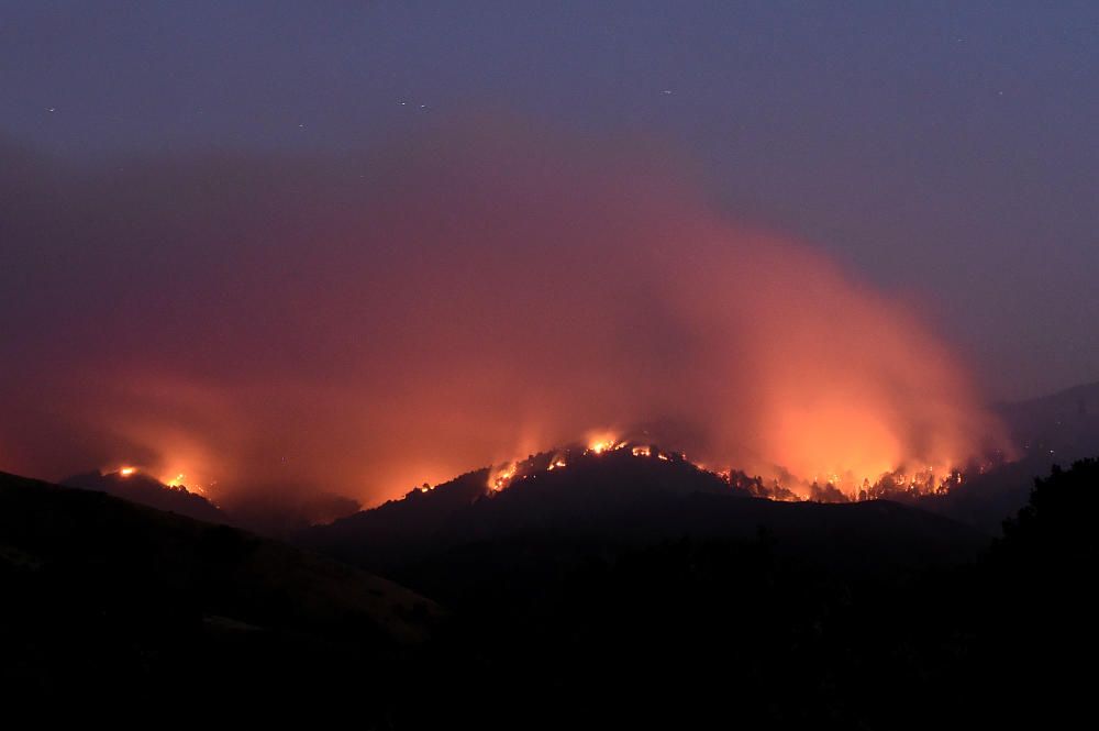 Un incendio en el estado de Caifornia.