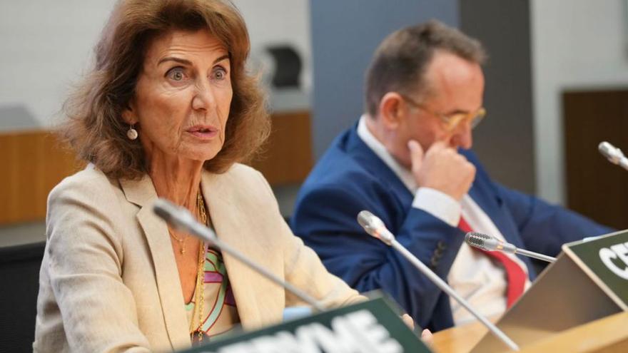 Carmen Planas, durante su intervención en Madrid.