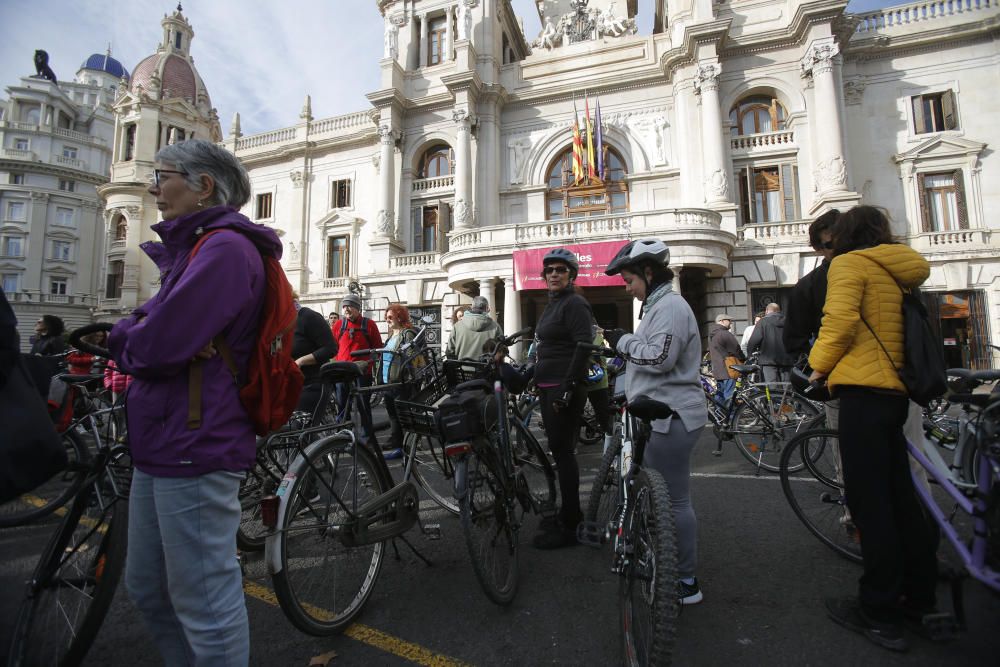 'Bicimanifestación' hasta Burjassot