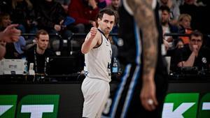Ferran Bassas, en el partido de Eurocup ante Hamburg