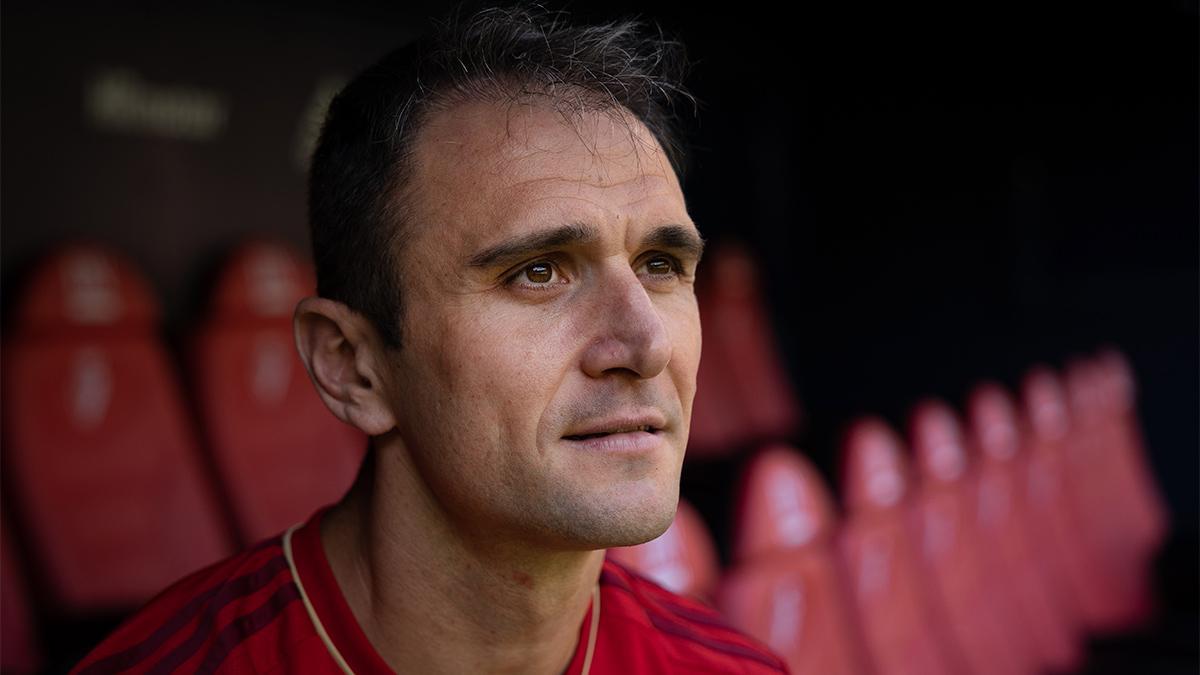 Kike García, delantero de Osasuna