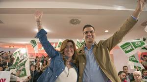 Susana Díaz defensa la legitimitat de Pedro Sánchez per buscar una alternativa al Govern de Rajoy.