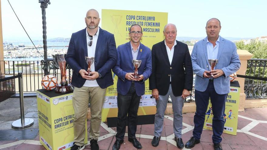 Otamendi, Puig, Soteras i Bonet, el dia que es va presentar l&#039;esdeveniment a Palamós