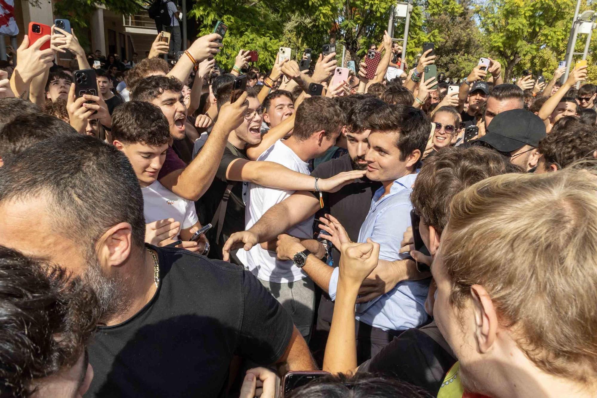 Tensión en la Universidad de Alicante por la visita de Vito Quiles