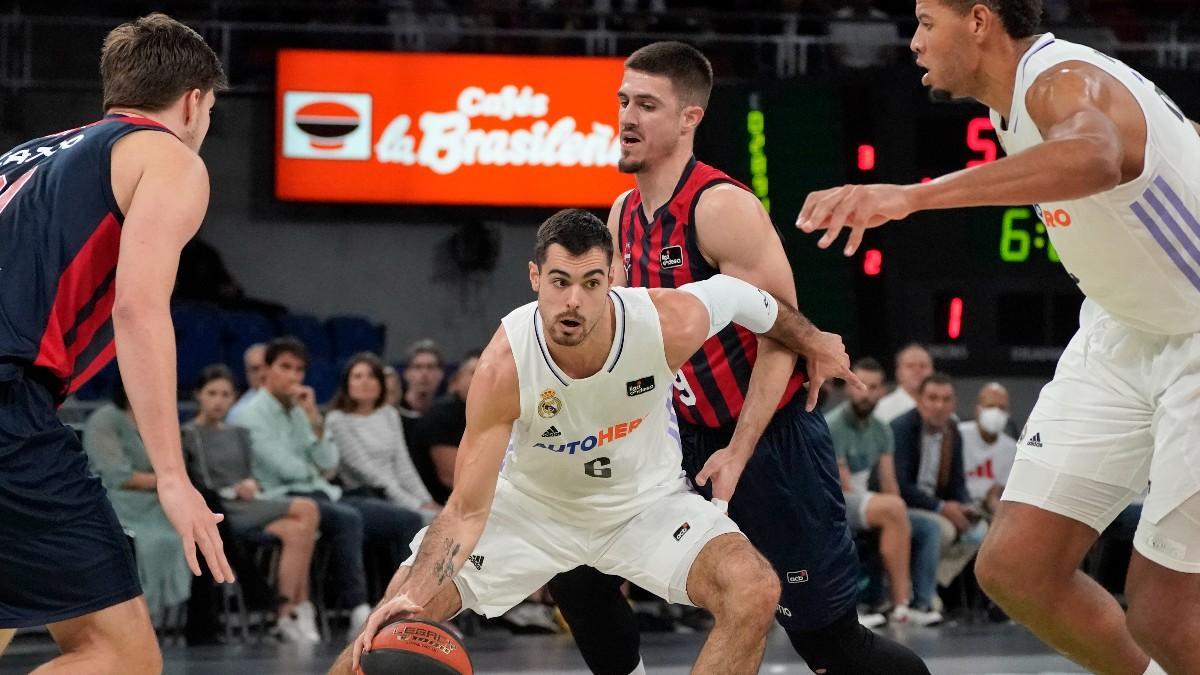 Acción del encuentro entre Baskonia y Real Madrid