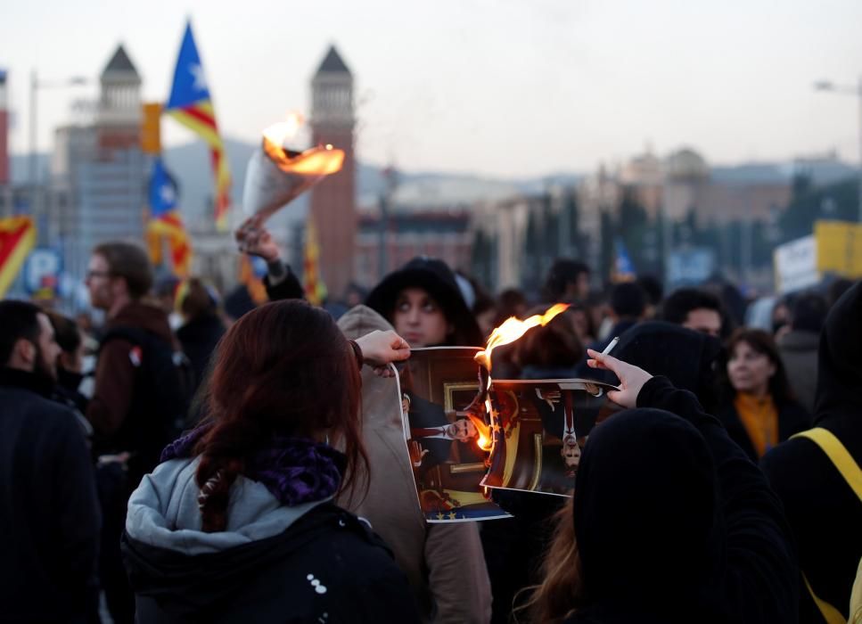 Protesta per la presència del Rei a BCN