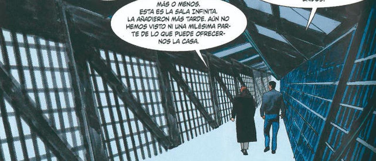 Una de las viñetas en las que el personaje de Sombra Moon declina entrar en una reyerta.