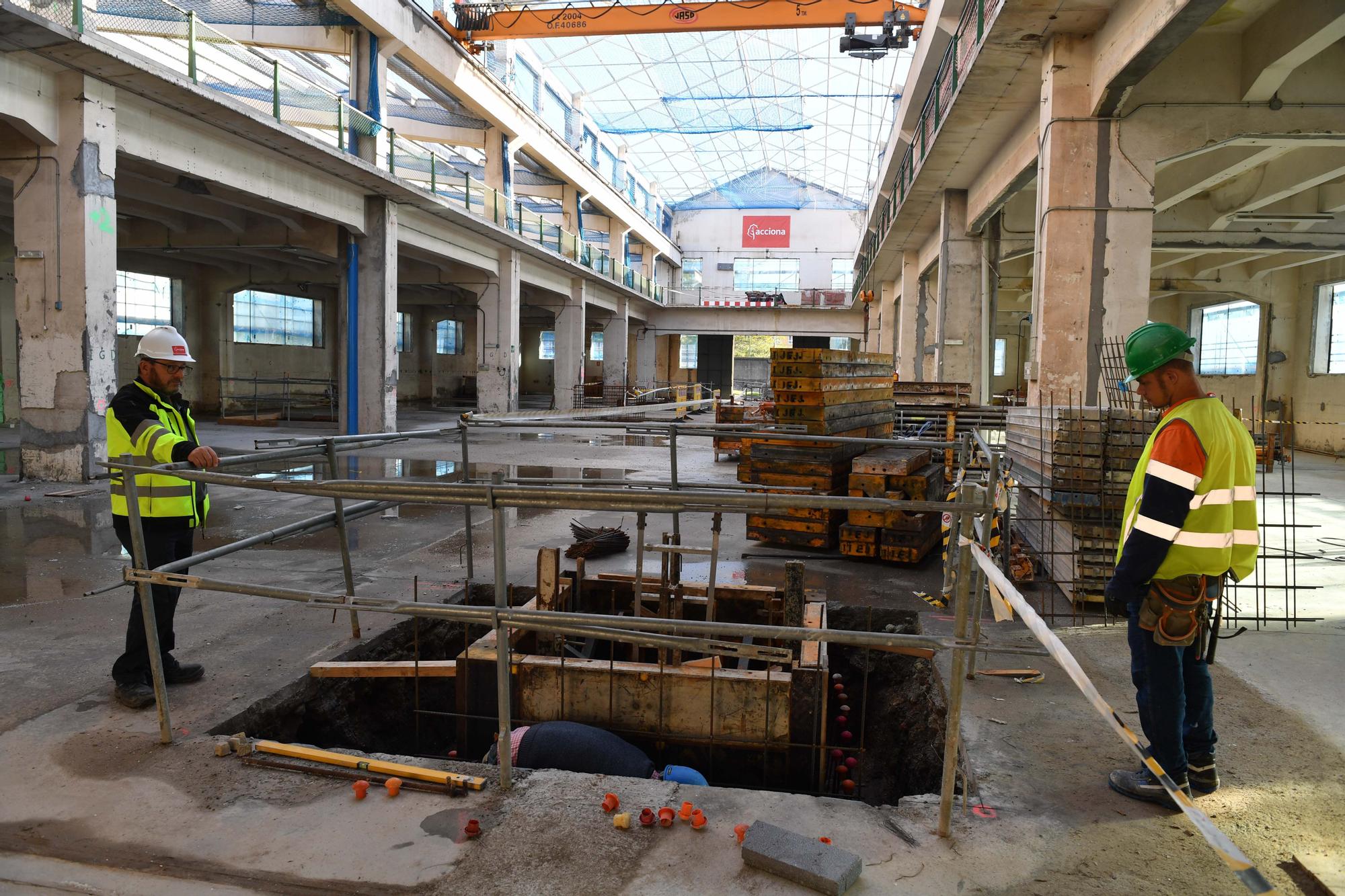 Visita a las obras del primer edificio de la Ciudad de las TIC en A Coruña