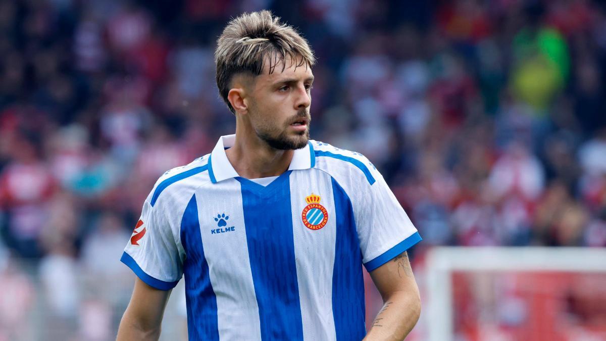 Jofre Carreras, durante el amistoso de pretemporada ante el Union Berlin