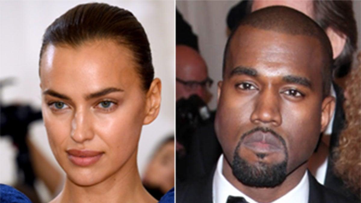 Irina Shayk y Kanye West montaje