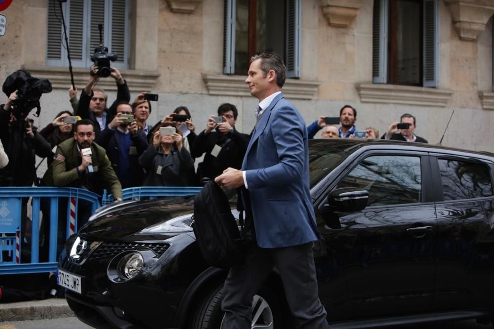 Iñaki Urdangarin, en la Audiencia de Palma