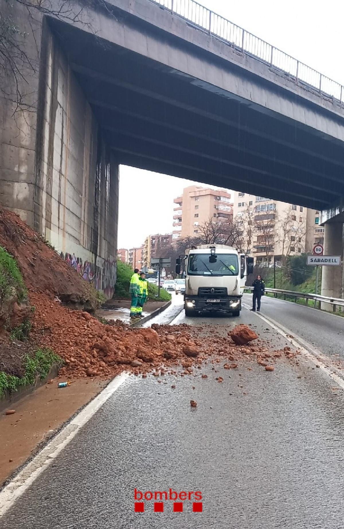 Desprendimiento en Sabadell este 18 de enero