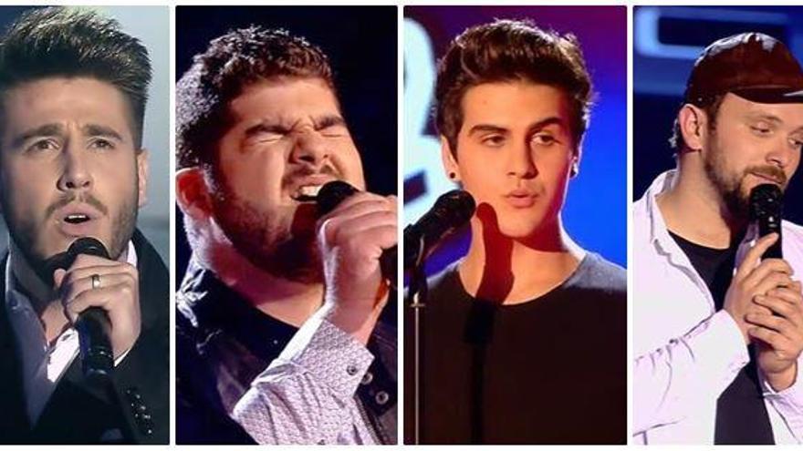 Los cuatro finalistas de &#039;La Voz&#039;.