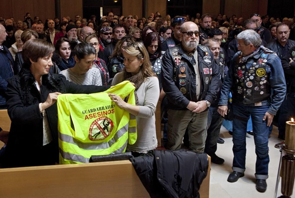 Despedida a José Julio Heres, "Chinorris", el motorista fallecido en la autopista "Y"