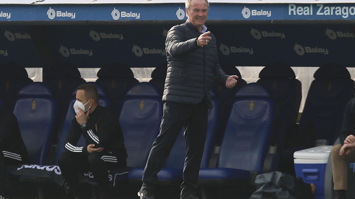 Juan Ignacio Martínez, en un partido del Real Zaragoza.