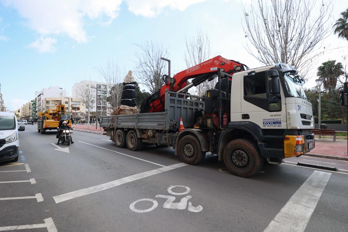 Galería: Todas las imagenes del traslado de la pagesa de Ibzia a su nueva ubicación