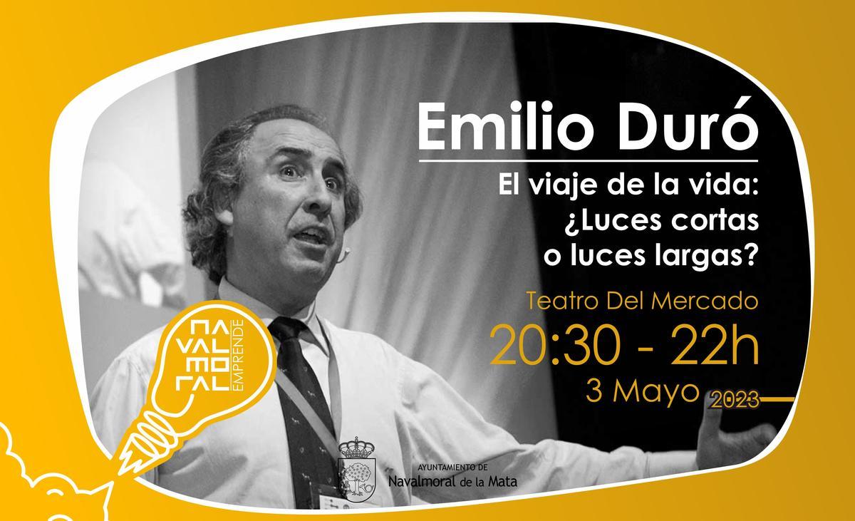 Emilio Duró habla el 3 de mayo sobre El viaje de la vida: ¿Luces cortas o largas?