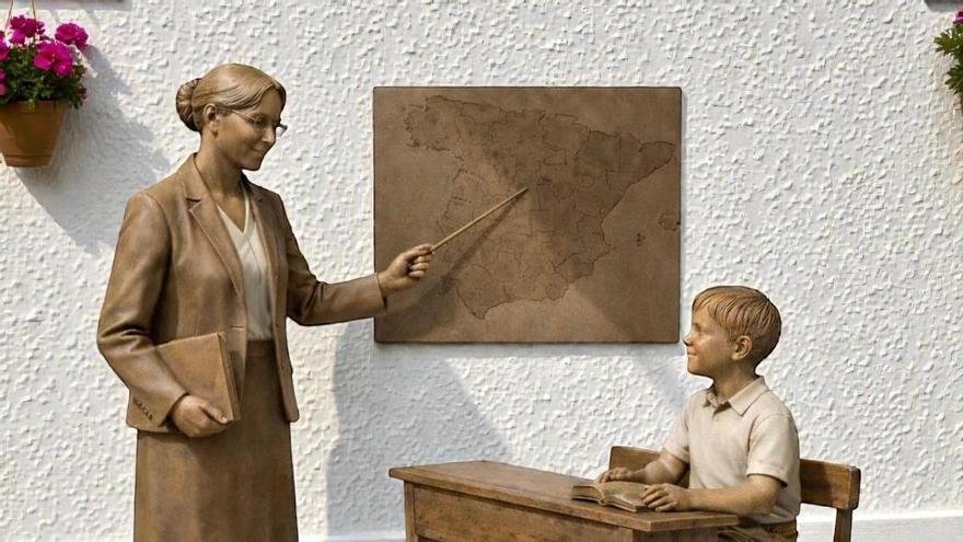Imágenes de las esculturas de bronce que rendirán homenaje a antiguos oficios históricos en Alhaurín de la Torre