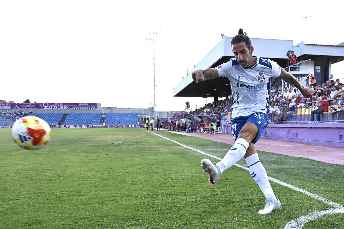 Marc Mateu, en el partido Guadalajara-Tenerife.