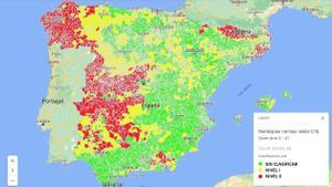 Estos son los municipios con más radón en España