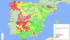 Estos son los municipios con más radón en España