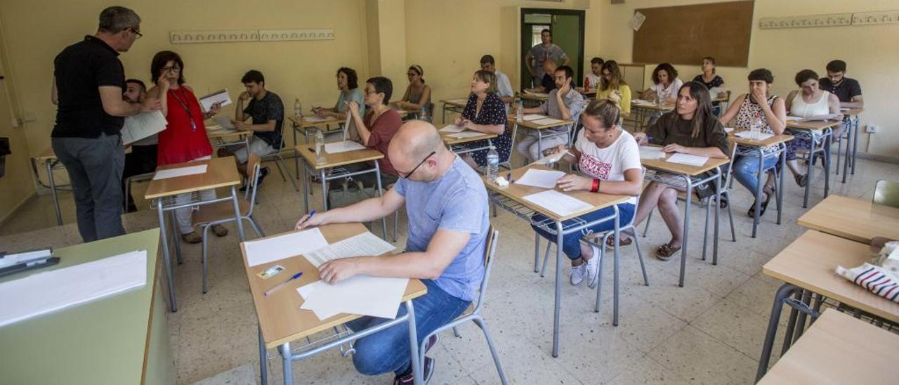 Examen de oposición.