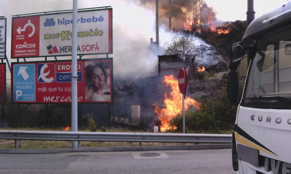 Incendio forestal en As Rañas