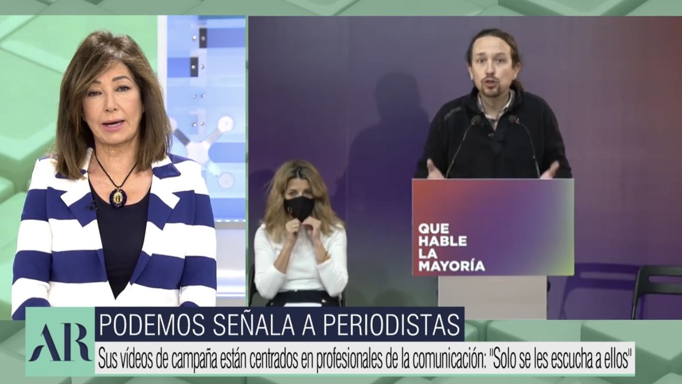 Ana Rosa ataca a Pablo Iglesias
