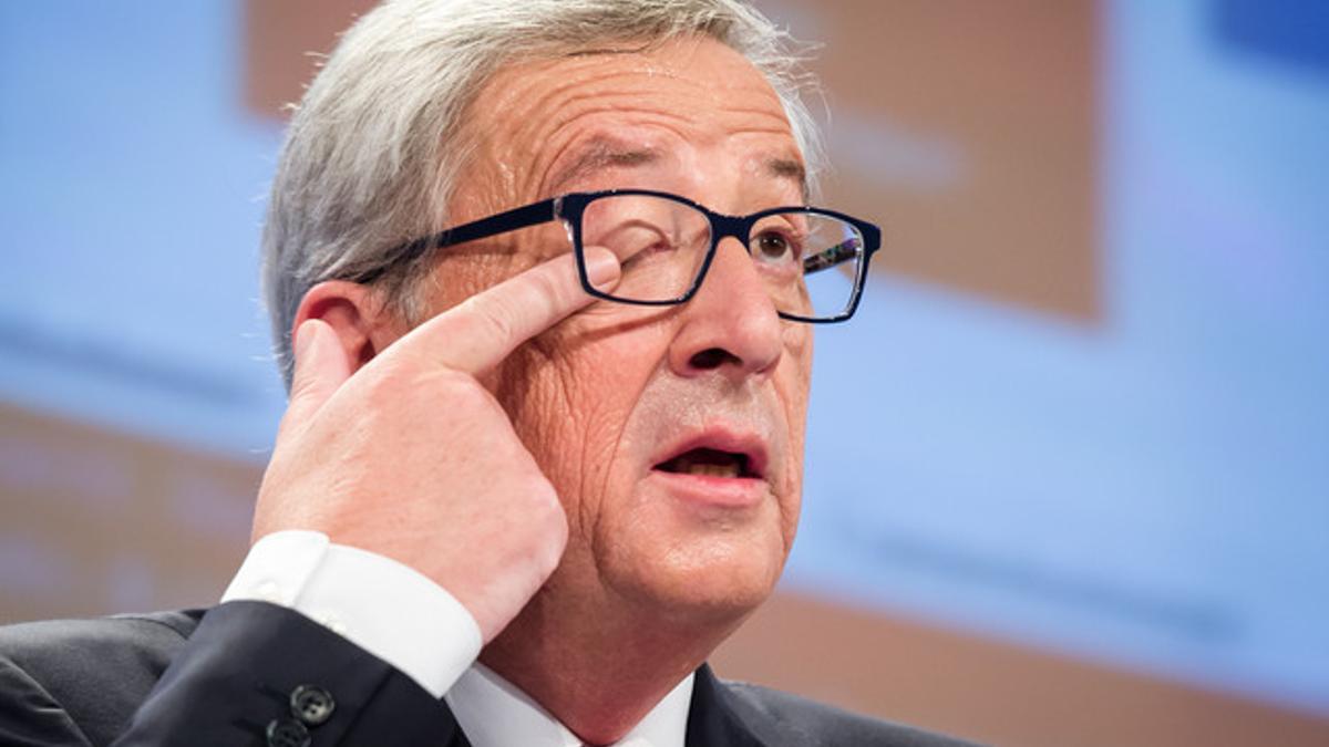 El presidente de la Comisión Europea, Jean-Claude Juncker, durante una rueda de prensa en Bruselas, el pasado 10 de septiembre.